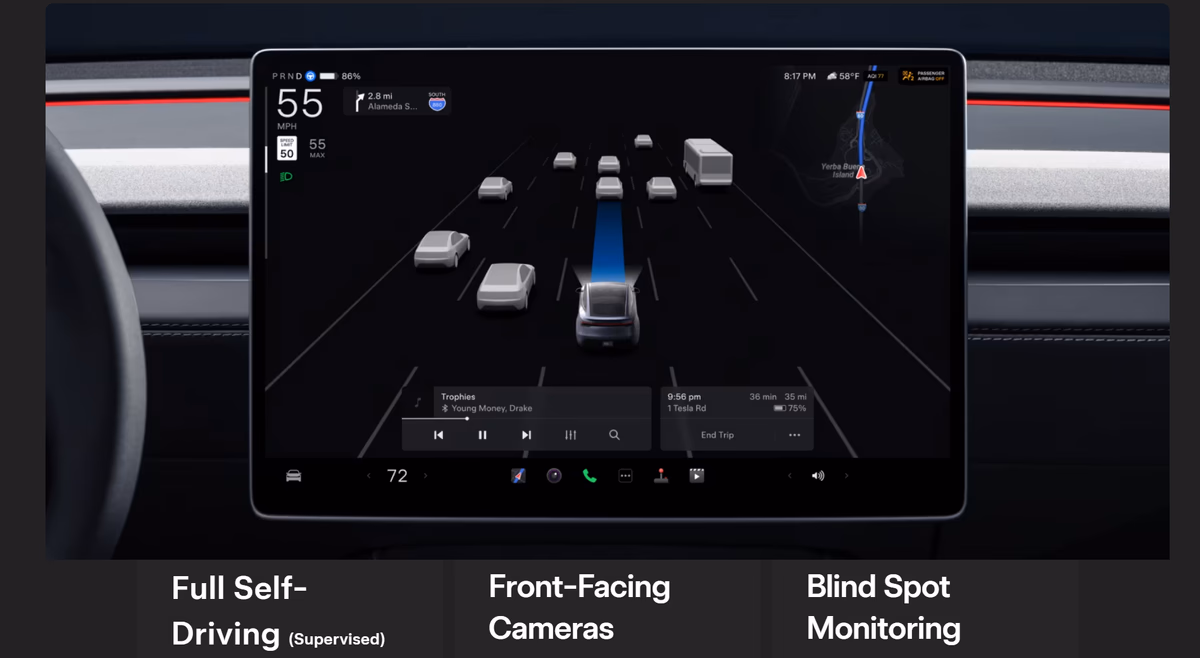 New Tesla Model Y Touch